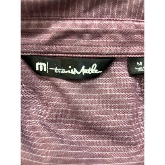TRAVIS MATHEW Men’s Polo Shirt Short Sleeve Costa Rica Resort Purple Size Medium - Picture 8 of 9